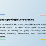 Highest paying blue collar job